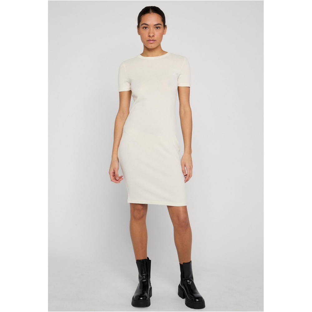 Urban Classics - Basic Slim Fit TShirt Dress Kurzes Kleid - Creme